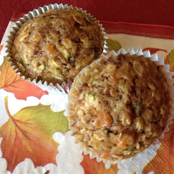 Sweet Potato Zucchini Muffins