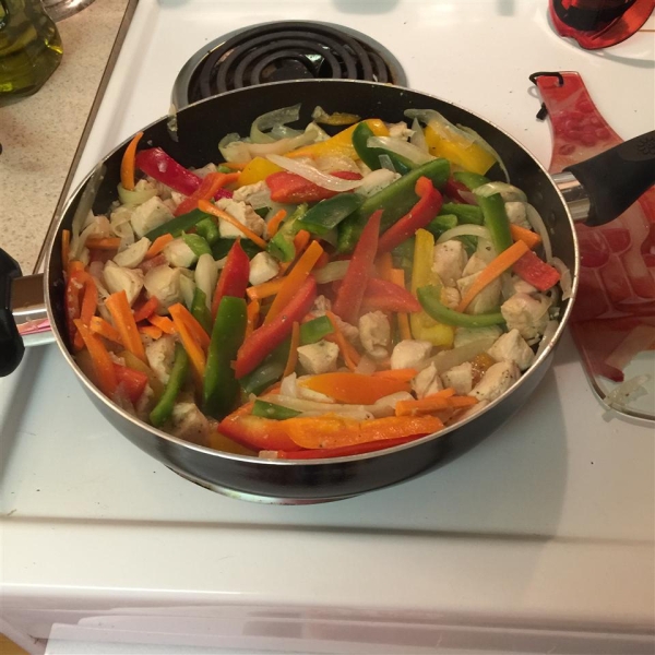 Stir Fried Pasta with Veggies