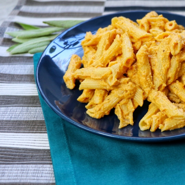 Creamy Vegan Pumpkin Penne Pasta