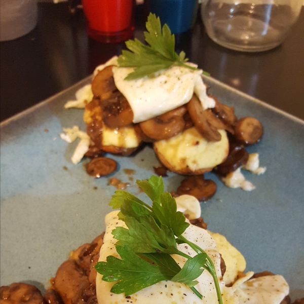 Mushroom and Ricotta Bruschetta