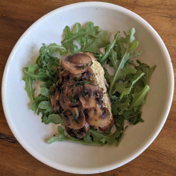 Mushroom and Ricotta Bruschetta