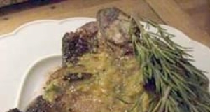 Rosemary Steaks with Papaya Butter