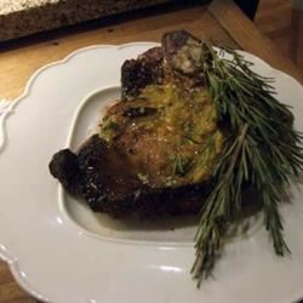 Rosemary Steaks with Papaya Butter