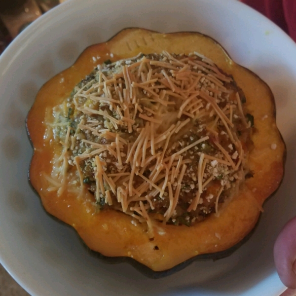 Sausage and Rice Stuffed Acorn Squash