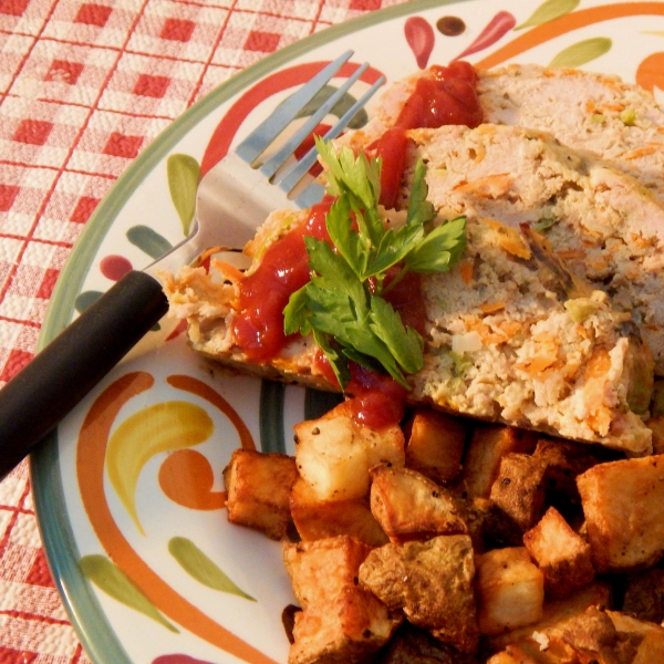 Low-Sodium Ground Turkey Meatloaf