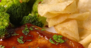 Pan-Fried Pork Chops with Sweet BBQ Sauce