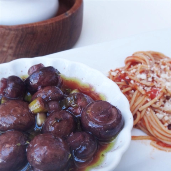Stovetop Marinated Mushrooms