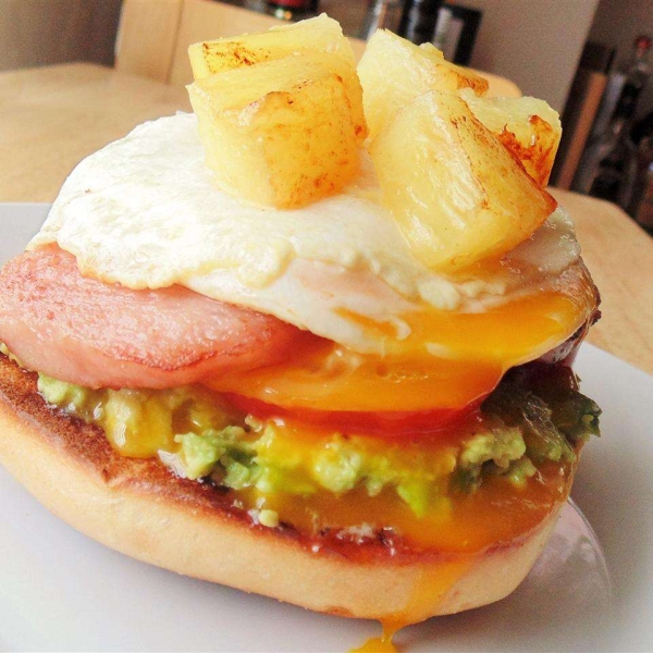 The Ultimate Open-faced Breakfast SPAMWICH Sandwich