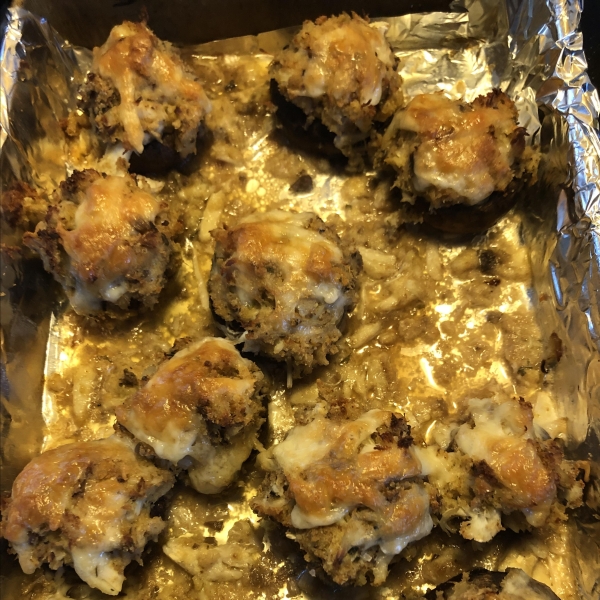 Savory Crab Stuffed Mushrooms