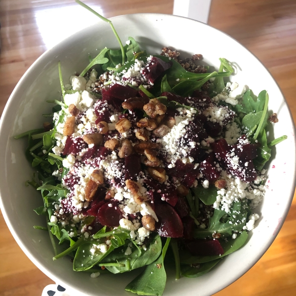 Quinoa, Beet, and Arugula Salad