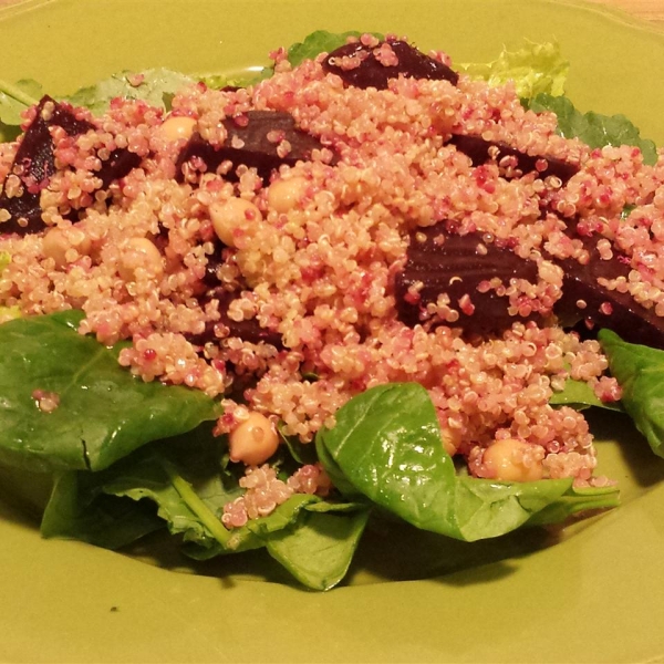 Quinoa, Beet, and Arugula Salad