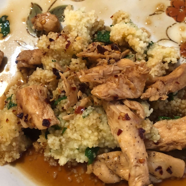 Sweet Chili Lime Chicken with Cilantro Couscous