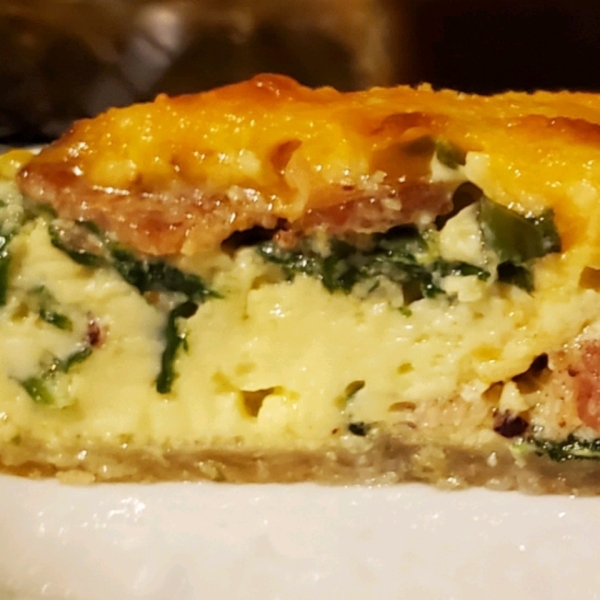 Spinach and Bacon Quiche