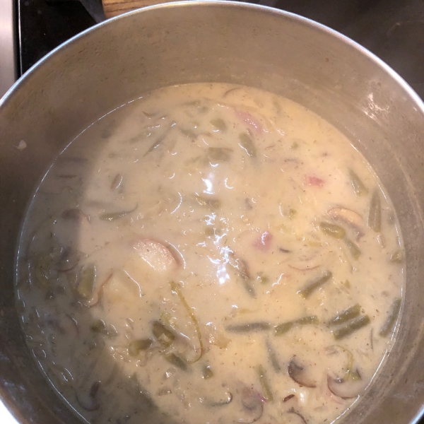 Russian Green Bean and Potato Soup