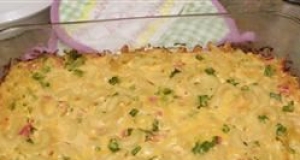 Old-Fashioned Macaroni, Tomato, and Cheese Bake