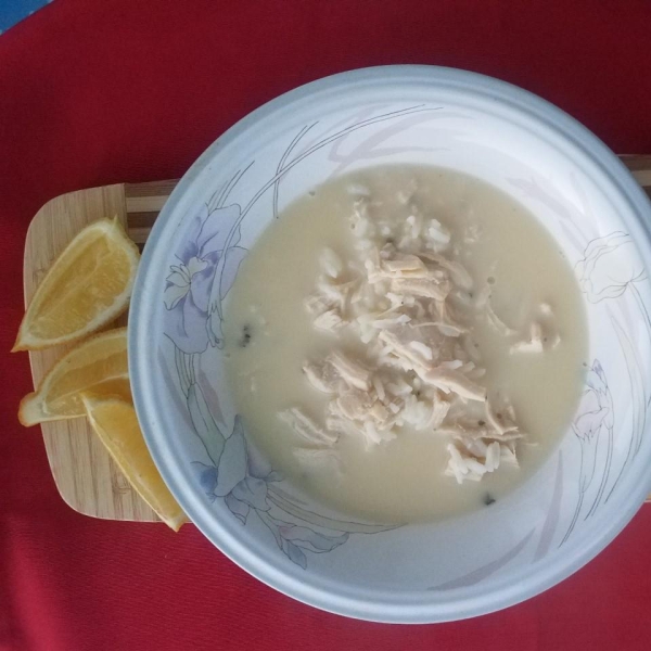 Greek Avgolemono Chicken Soup