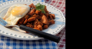Sweet Potato and Chorizo Hash