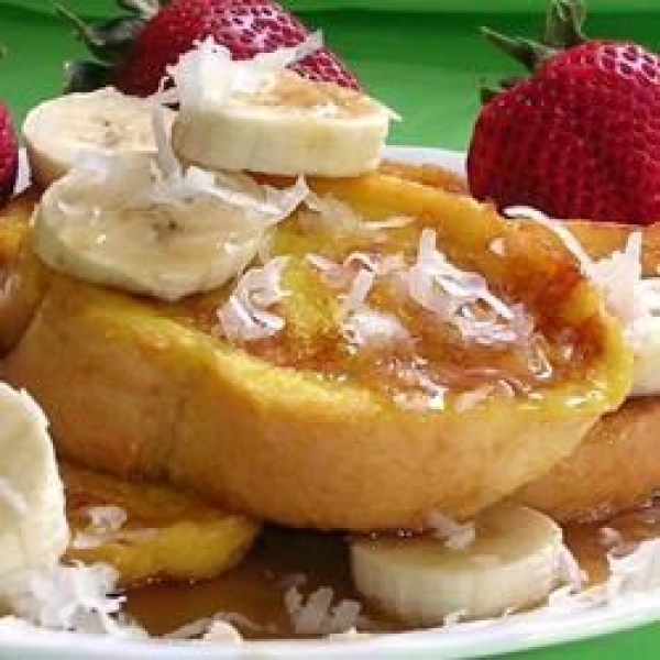 Easy Pina Colada French Toast