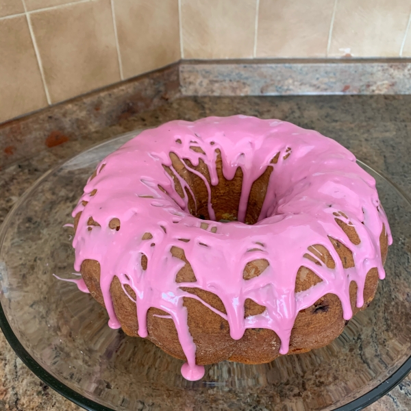 Blueberry Cream Cheese Pound Cake II