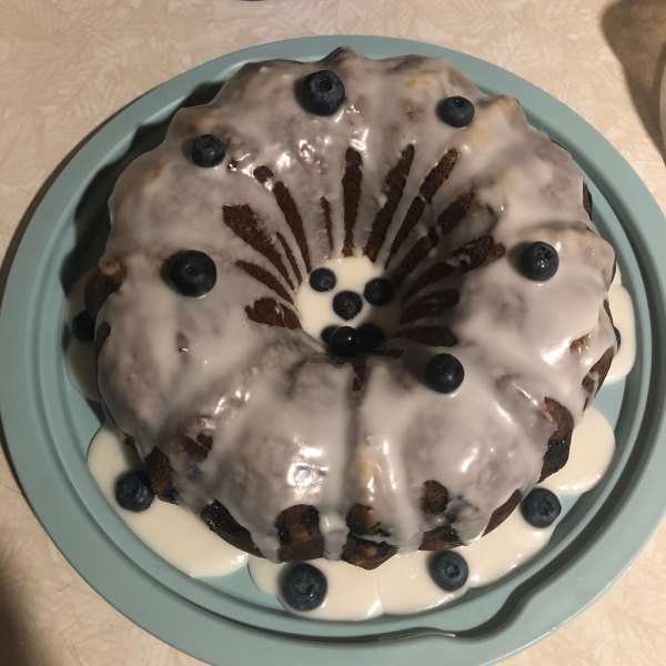 Blueberry Cream Cheese Pound Cake II