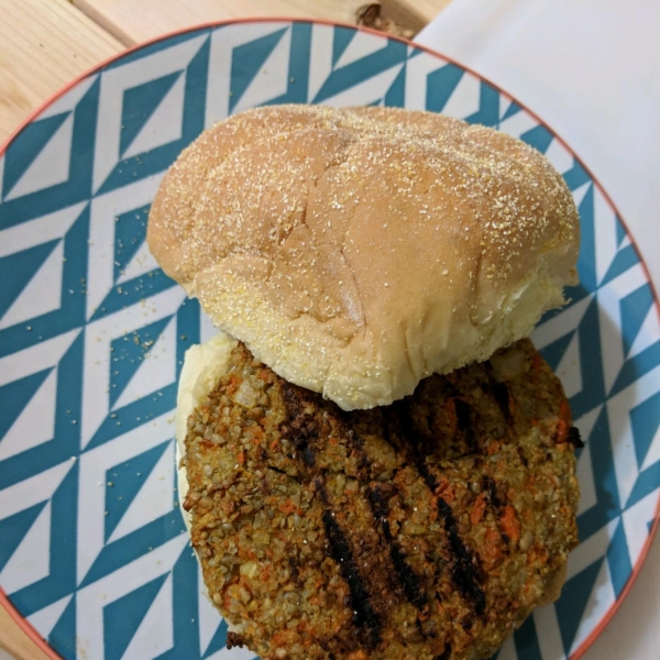 Carrot Rice Nut Burger