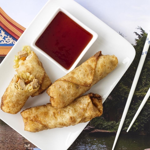 Leftover Turkey Spring Rolls with Cranberry Sweet and Sour Dipping Sauce