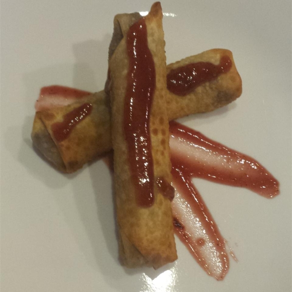 Leftover Turkey Spring Rolls with Cranberry Sweet and Sour Dipping Sauce