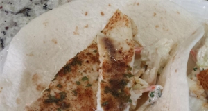 Broiled Tilapia Fish Tacos with Cilantro-Lime Slaw