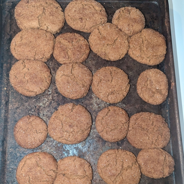 Grandma's Gingersnap Cookies