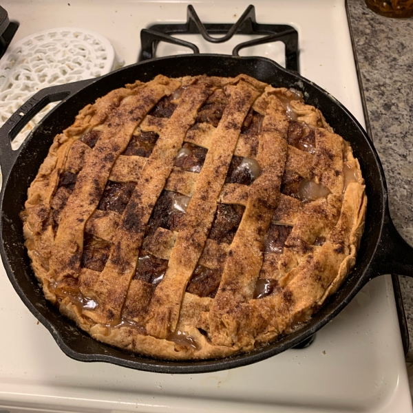 Autumn Apple and Pear Lattice Pie