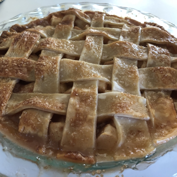 Autumn Apple and Pear Lattice Pie