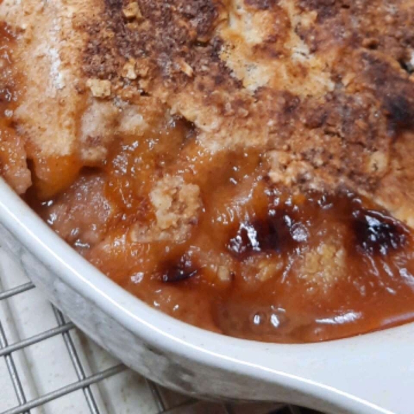 Healthier Southern Peach Cobbler