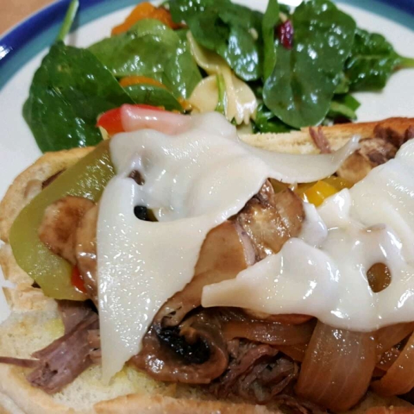 Slow Cooker Cheese Steaks