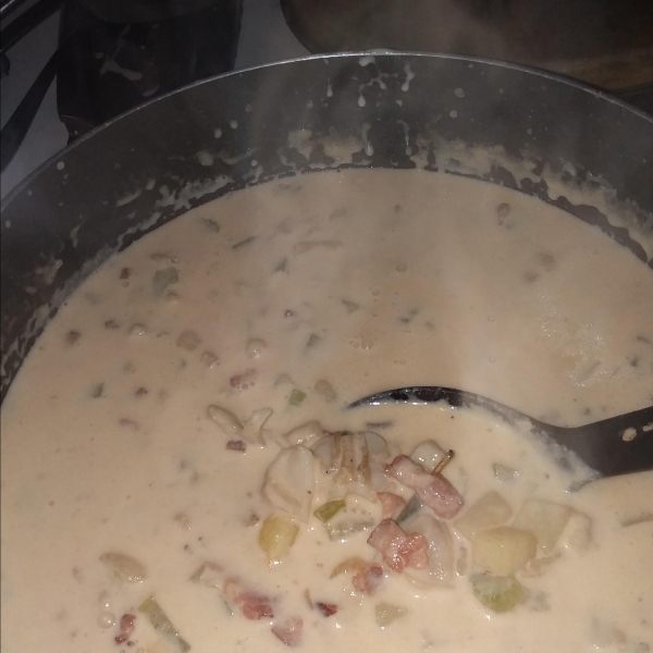 New England Razor Clam Chowder