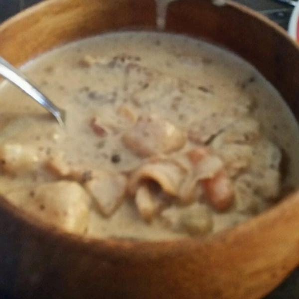 New England Razor Clam Chowder