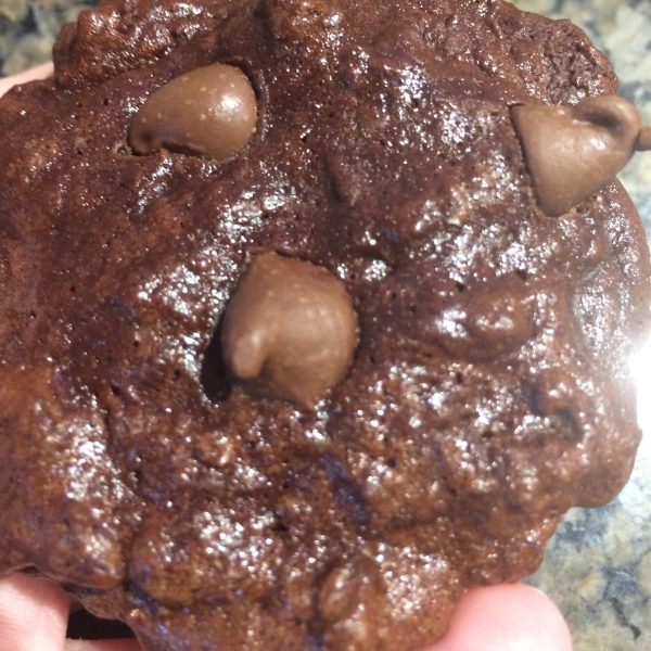 Chocolate Air Cookies with Chocolate Chips