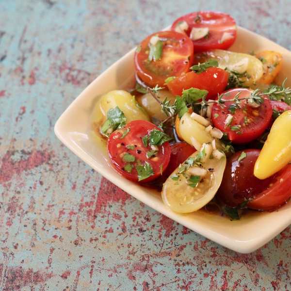 Marinated Garden Tomatoes