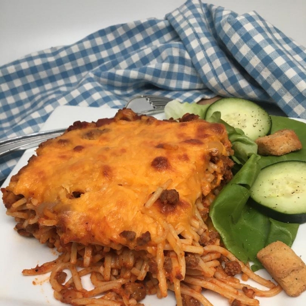 School Cafeteria Spaghetti