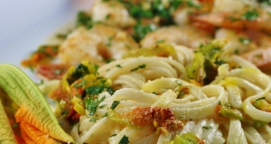 Pasta Ai Fiori Di Zucca (Pasta With Zucchini Blossoms)