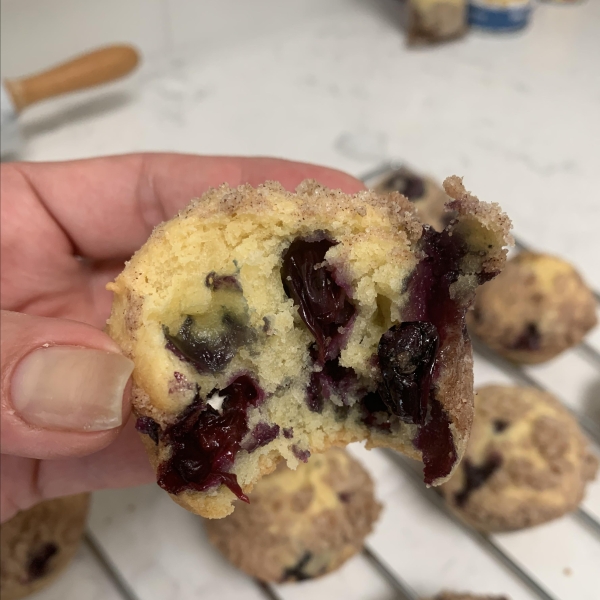 Streusel Topped Blueberry Muffins