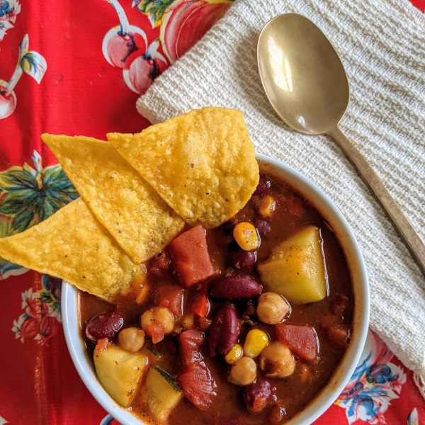 Homemade Slow Cooker Vegan Chili