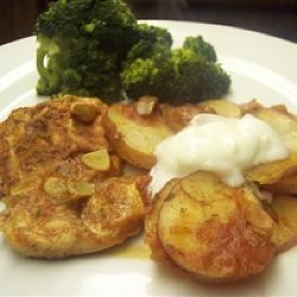 Salsa Chicken and Potato Packets
