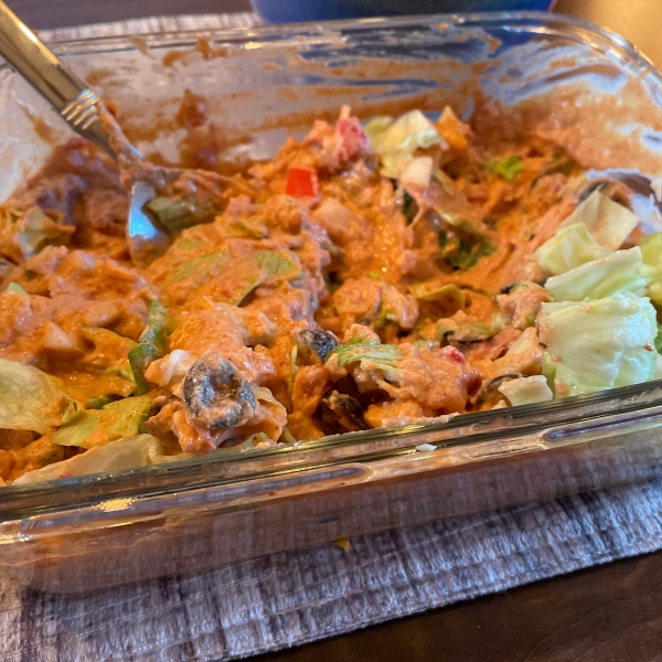 Taco Dip with Refried Beans