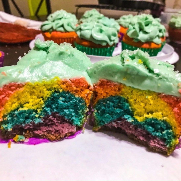 Rainbow Cupcakes