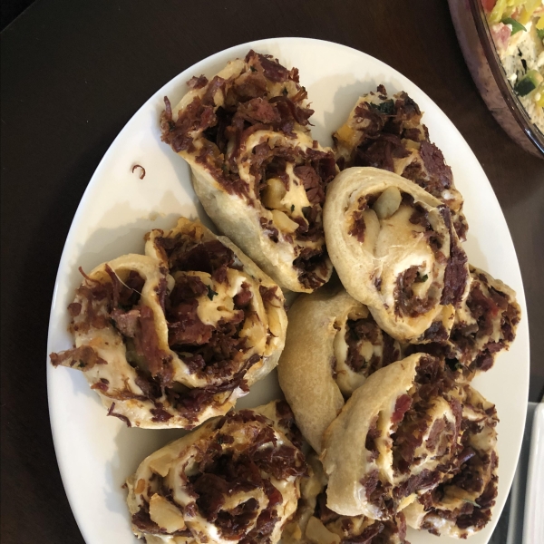 Creamy Corned Beef Hash Pinwheels