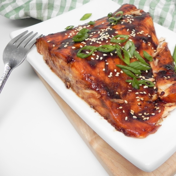 Broiled Salmon with Homemade Teriyaki Glaze