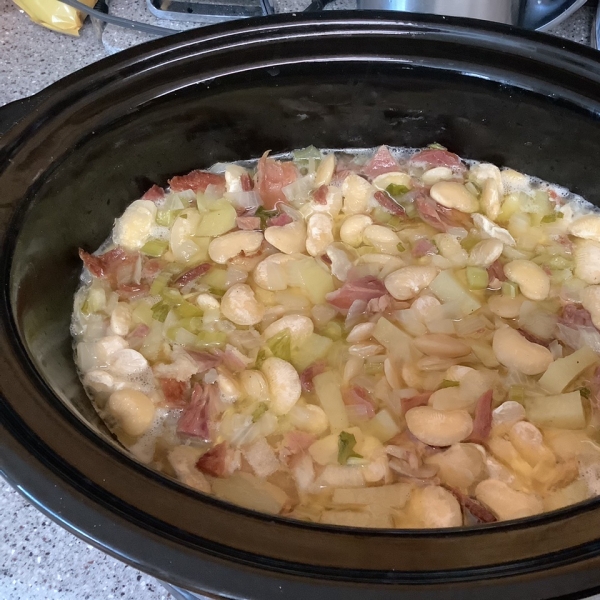 Leftover Ham and Lima Bean Soup