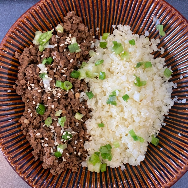 Easy Keto Korean Beef with Cauli Rice