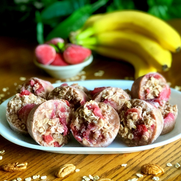 Strawberry-Banana Freezer Oatmeal