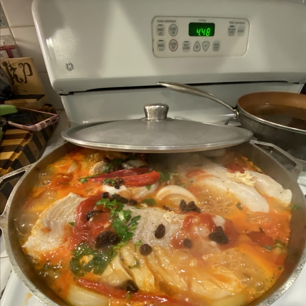 Bacalao a la Vizcaina (Basque Style Codfish Stew)